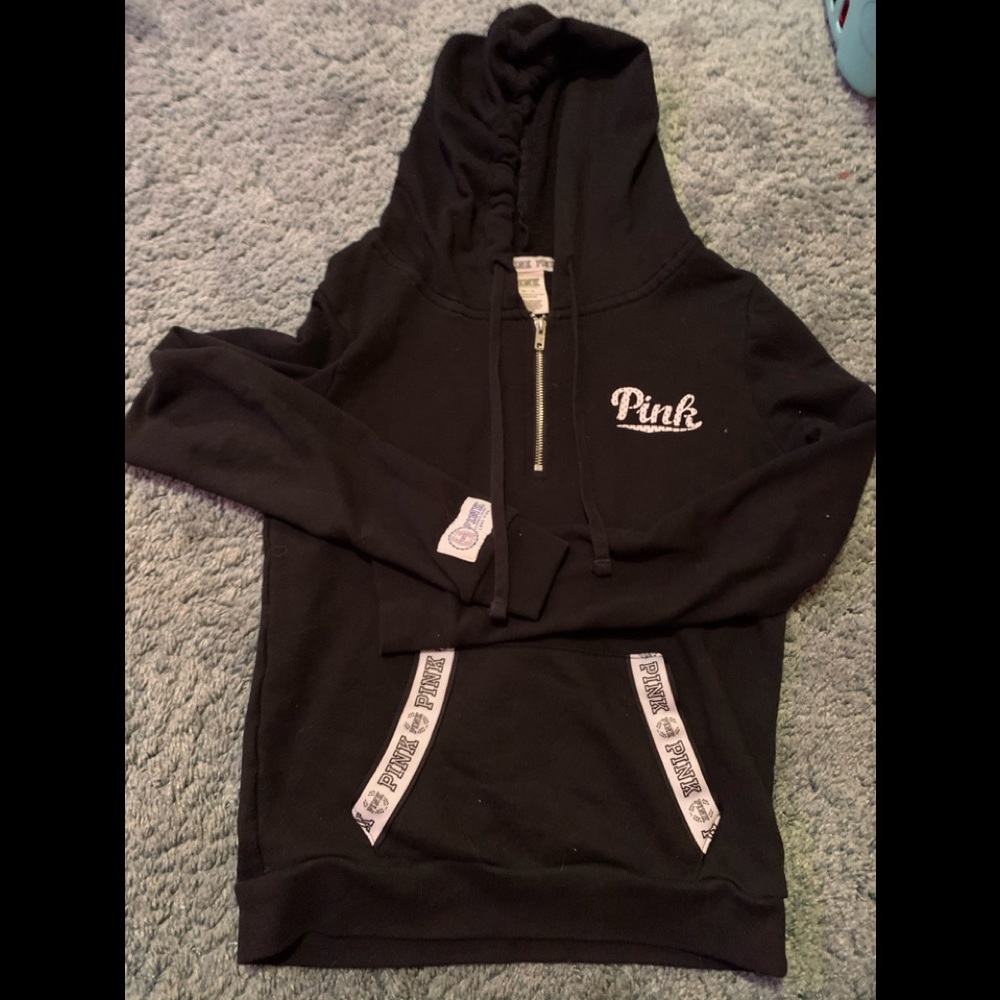 PINK quarter zip hoodie